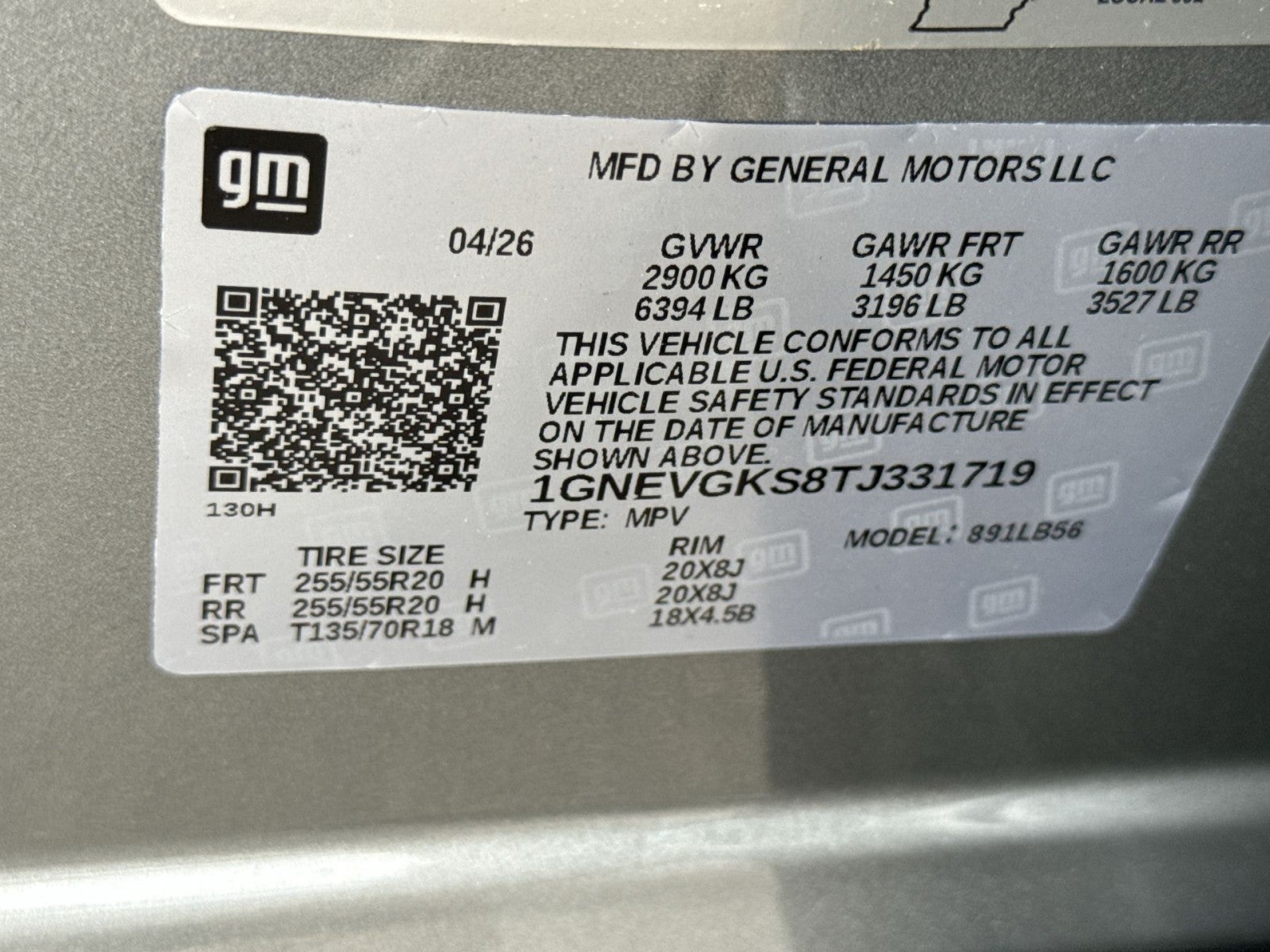 2026 Chevrolet Traverse LT
